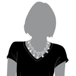 Designer South Sea Pearl And Diamond Necklace Flower Design 18K White Gold 8 Designer South Sea Pearl And Diamond Necklace Flower Design 18K White Gold -H'Hen Sale Store designer south sea pearl and diamond necklace flower design 18k gold bodwh