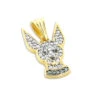 14K Yellow Gold Diamond Dog Pendant Chihuahua Pet 1 14K Yellow Gold Diamond Dog Pendant Chihuahua Pet -H'Hen Sale Store diamond chihuahua pendant in 14k dog jewelry for people 1
