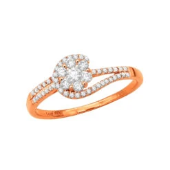 Affordable Engagement Rings 14K Gold Ladies Diamond Cluster Ring 0.61ct 12 Affordable Engagement Rings 14K Gold Ladies Diamond Cluster Ring 0.61ct -H'Hen Sale Store diamond cluster rings 14k ladies diamond ring 061ct p 40453 ro