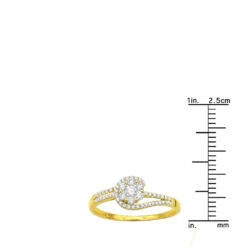 Affordable Engagement Rings 14K Gold Ladies Diamond Cluster Ring 0.61ct 17 Affordable Engagement Rings 14K Gold Ladies Diamond Cluster Ring 0.61ct -H'Hen Sale Store diamond cluster rings 14k ladies diamond ring 061ct p 40453 rulerye