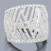 Diamond Cocktail Ring For Women 14K White Gold 1.25 Carats