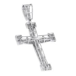 Diamond Crosses 14K White Gold Men's Diamond Cross Pendant 2ct -H'Hen Sale Store diamond crosses 14k mens diamond cross pendant 231ct p 6501 backwh