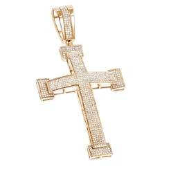 Diamond Crosses 14K White Gold Men's Diamond Cross Pendant 2ct -H'Hen Sale Store diamond crosses 14k mens diamond cross pendant 231ct p 6501 ro