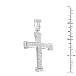 Diamond Crosses 14K White Gold Men's Diamond Cross Pendant 2ct -H'Hen Sale Store diamond crosses 14k mens diamond cross pendant 231ct p 6501 rulerwh
