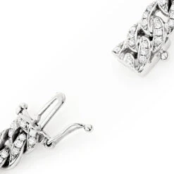 Luccello Iced Out Cuban Link Chain In Platinum 10.25ct -H'Hen Sale Store diamond cuban link chain in platinum 1025ct iced out luccello jewelry 4