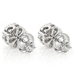 Diamond Earrings Cluster Stud Style 1/2ct 14K Yellow Gold 15 Diamond Earrings Cluster Stud Style 1/2ct 14K Yellow Gold -H'Hen Sale Store diamond earrings cluster stud style 12ct 14k gold backwh