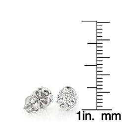 Diamond Earrings Cluster Stud Style 1/2ct 14K Yellow Gold 19 Diamond Earrings Cluster Stud Style 1/2ct 14K Yellow Gold -H'Hen Sale Store diamond earrings cluster stud style 12ct 14k gold rulerwh