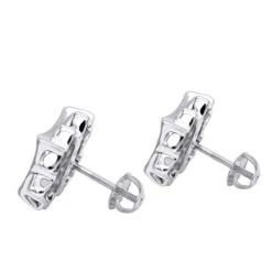 Diamond Earrings 14K Rose Gold Diamond Stud Earrings 1.66ct -H'Hen Sale Store diamond earrings rose gold diamond stud earrings 166ct p 6429 backwh