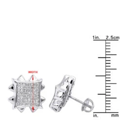 Diamond Earrings 14K Rose Gold Diamond Stud Earrings 1.66ct -H'Hen Sale Store diamond earrings rose gold diamond stud earrings 166ct p 6429 rulerwh