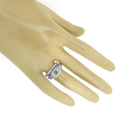 Diamond Engagement Ring Mounting Set 0.83ct 14K White Gold -H'Hen Sale Store diamond engagement ring mounting set 083ct 14k gold 3