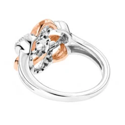 Diamond Flower Ring 10K White Gold 0.13ct Gold -H'Hen Sale Store diamond flower ring in rose gold 018ct 10k gold backwh
