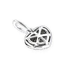 Diamond Heart Pendant 14K White Gold 0.3ct 11 Diamond Heart Pendant 14K White Gold 0.3ct -H'Hen Sale Store diamond heart pendant 14k 031ct p 41375 backwh