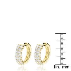 Diamond Hoop Earrings 14K Yellow Gold 1.73ct -H'Hen Sale Store diamond hoop earrings 14k 173ct p 40482 rulerye