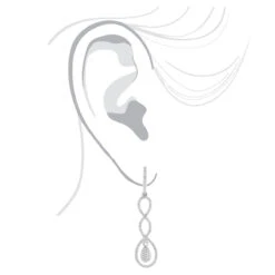 Diamond Infinity Earrings For Women 14K White Gold 0.5ct 13 Diamond Infinity Earrings For Women 14K White Gold 0.5ct -H'Hen Sale Store diamond infinity earrings 14k 060ct p 42078 bodwh