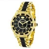 Diamond Men's & Women's Black Ceramic Yellow Gold Pld Luxurman Galaxy
