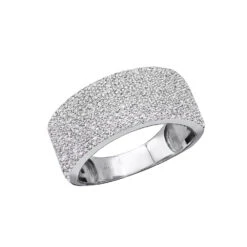 Ladies Diamond Wedding Band 1.25ct 14K White Gold