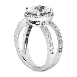 Diamond Platinum Engagement Ring 1.69ct 5.4mm -H'Hen Sale Store diamond platinum engagement ring 169ct p 33992 back white 20220420 20220426