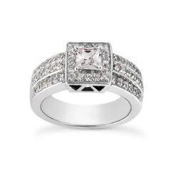 Diamond Platinum Engagement Ring 1.92ct 10.60mm