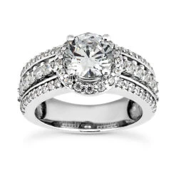 Diamond Platinum Engagement Ring 2.01ct