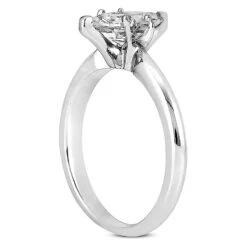 Diamond Platinum Engagement Ring Set 1ct Band: 2.3mm, Eng.: 2.7mm -H'Hen Sale Store diamond platinum engagement ring set 1ct p 33635 additional white