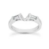 Thin Diamond Platinum Engagement Wedding Band 0.16ct
