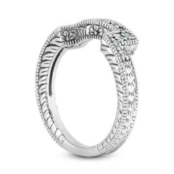 Thin Diamond Platinum Engagement Wedding Band 0.28ct 2.5mm -H'Hen Sale Store diamond platinum engagement wedding band 028ct p 33953 back white 20220420 20220426