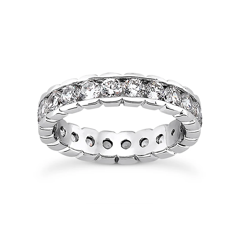 Thin Diamond Platinum Eternity Band 0.84ct 3 Thin Diamond Platinum Eternity Band 0.84ct