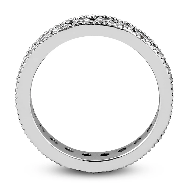Thin Diamond Platinum Eternity Band 1.54ct 5 Thin Diamond Platinum Eternity Band 1.54ct - Image 3