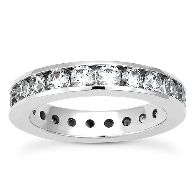 Diamond Platinum Eternity Band 2.20ct 3 Diamond Platinum Eternity Band 2.20ct