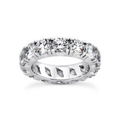 Diamond Platinum Eternity Band 4ct