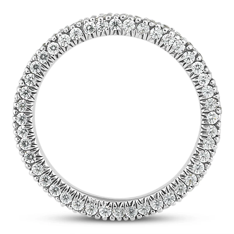Thin Diamond Platinum Eternity Ring 1.10ct 5 Thin Diamond Platinum Eternity Ring 1.10ct - Image 3