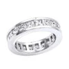 Thin Diamond Platinum Eternity Ring 3.57ct