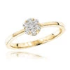 Engagement 14K Yellow Gold Cluster Diamond Promise Ring 22CT -H'Hen Sale Store diamond rings 14k pre set diamond engagement ring 27ct p 6446 ye