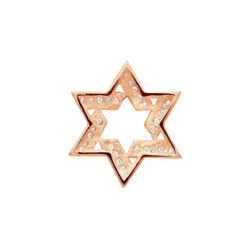 Diamond Star Of David Pendant 0.45ct 14K Yellow Gold -H'Hen Sale Store diamond star of david necklace 045ct 14k gold p 26567 backro