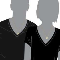 Diamond Star Of David Pendant 0.45ct 14K Yellow Gold -H'Hen Sale Store diamond star of david necklace 045ct 14k gold p 26567 bodye