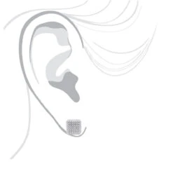 Pave Diamond Stud Earrings Under 300 - 10K White Gold Square Studs 0.33ct -H'Hen Sale Store diamond stud earrings under 300 10k gold studs 029ct bodwh