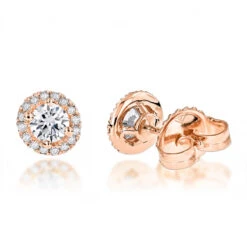 Halo Diamond Studs 14K White Gold Cluster Diamond Stud Earrings .70ct 10 Halo Diamond Studs 14K White Gold Cluster Diamond Stud Earrings .70ct -H'Hen Sale Store diamond studs 14k cluster diamond stud earrings 70ct p 6934 ro