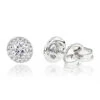Halo Diamond Studs 14K White Gold Cluster Diamond Stud Earrings .70ct 1 Halo Diamond Studs 14K White Gold Cluster Diamond Stud Earrings .70ct -H'Hen Sale Store diamond studs 14k cluster diamond stud earrings 70ct p 6934 wh