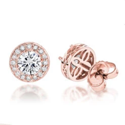 Diamond Studs 14K White Gold Cluster Diamond Stud Earrings .82ct -H'Hen Sale Store diamond studs 14k cluster diamond stud earrings 82ct p 6935 ro