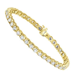 Diamond Tennis Bracelet 5.50ct - 14K White Gold Round Prong 9 Diamond Tennis Bracelet 5.50ct - 14K White Gold Round Prong -H'Hen Sale Store diamond tennis bracelet 550ct 14k round prong p 22420 ye