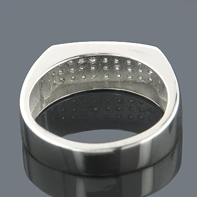 Diamond Wedding Bands 10K White Gold Diamond Wedding Band 0.68ct 4 Diamond Wedding Bands 10K White Gold Diamond Wedding Band 0.68ct - Image 2