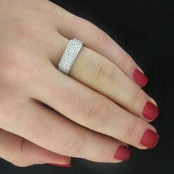 Diamond Wedding Bands 10K White Gold Diamond Wedding Band 0.68ct 7 Diamond Wedding Bands 10K White Gold Diamond Wedding Band 0.68ct -H'Hen Sale Store diamond wedding bands 10k diamond wedding band 068ct p 6939bod