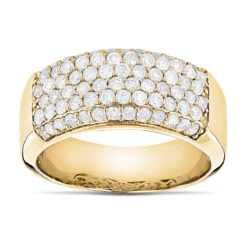 Diamond Wedding Bands 14K White Gold Designer Diamond Band 1.59ct -H'Hen Sale Store diamond wedding bands 14k designer diamond band 159ct p 6516 ye