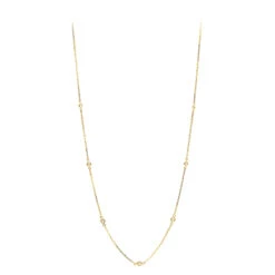 Diamonds By The Yard Ladies Necklace With Diamonds Solid 14K Yellow Gold 0.25ct -H'Hen Sale Store diamonds by the yard ladies necklace with diamonds solid 14k gold 025ct ye