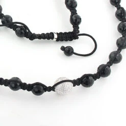 Disco Ball Diamond Necklace 0.85ct -H'Hen Sale Store disco ball diamond necklace 085ct hip hop jewelry p 45401back