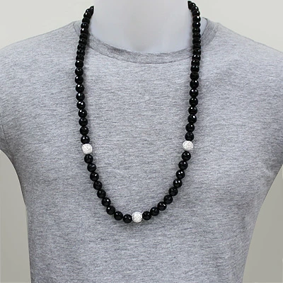 Disco Ball Diamond Necklace With Diamond Beads 1ct 5 Disco Ball Diamond Necklace With Diamond Beads 1ct - Image 3