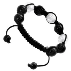 Disco Ball Sterling Silver And Diamond Bracelet For Men And Women 1 Carat -H'Hen Sale Store disco ball sterling silver and diamond bracelet 100ct p 48026 back