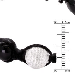 Disco Ball Sterling Silver And Diamond Bracelet For Men And Women 1 Carat -H'Hen Sale Store disco ball sterling silver and diamond bracelet 100ct p 48026 ruler