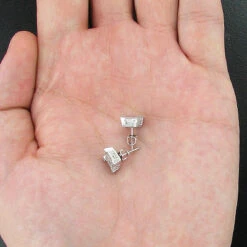 Discount Diamond Earrings 14K White Gold Diamond Stud Earrings .44 -H'Hen Sale Store discount diamond earrings 14k diamond stud earrings 44 p 6904back