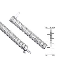 Emerald Cut Diamond Tennis Bracelet 16ct Platinum 9 Emerald Cut Diamond Tennis Bracelet 16ct Platinum -H'Hen Sale Store emerald cut diamond tennis bracelet 16ct platinum p 44806 ruler